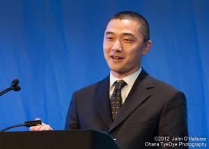 Ken Liu at the 2012 Hugo Awards in Chicago (photo by John O'Halloran)