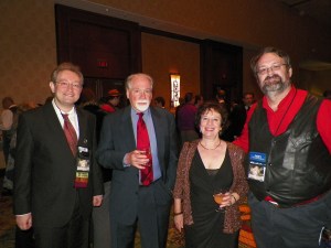 Alex Shvartsman, Robert Silverberg, Karen Haber, Bryan Thomas Schmidt (photo by Neil Clarke)